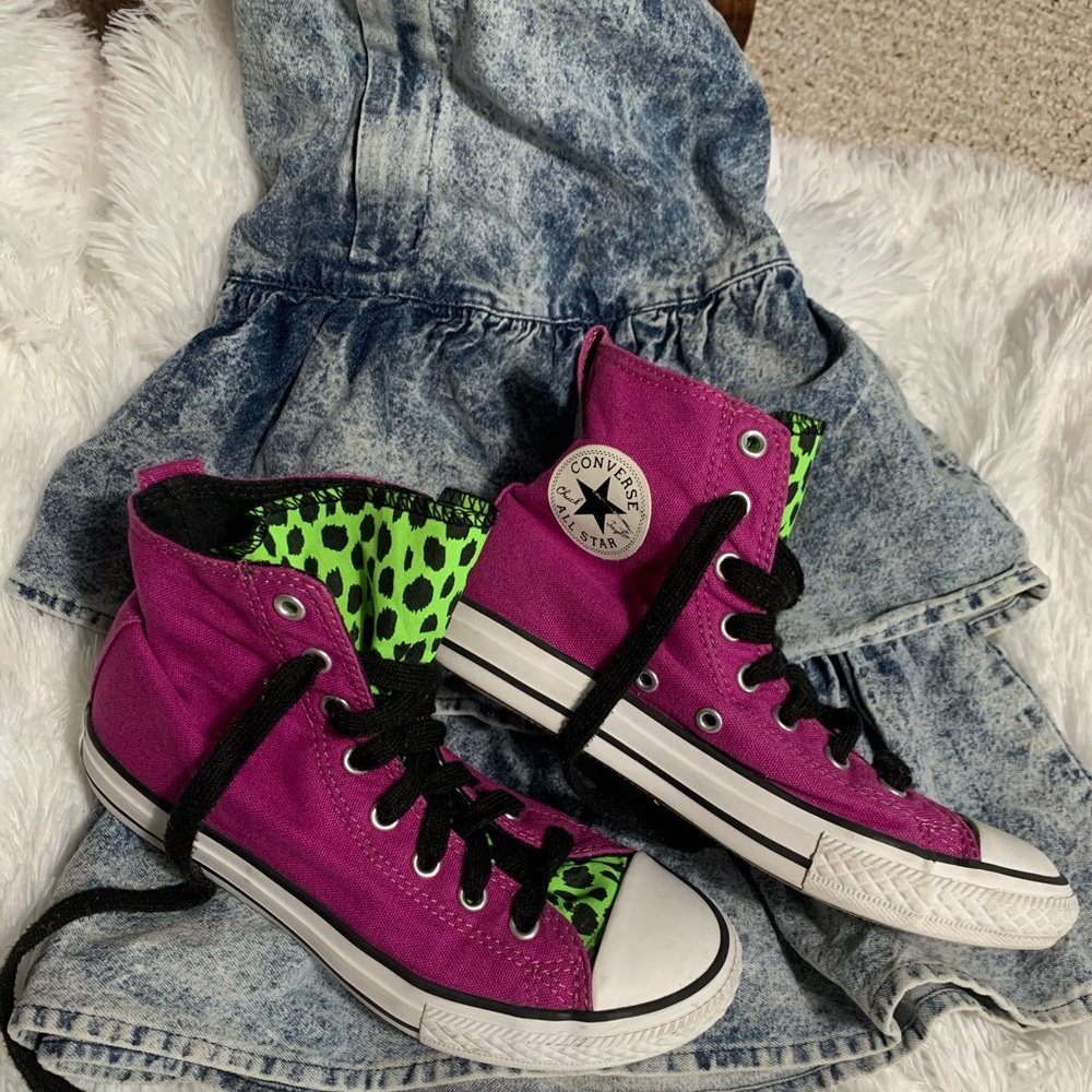 Converse neon high tops